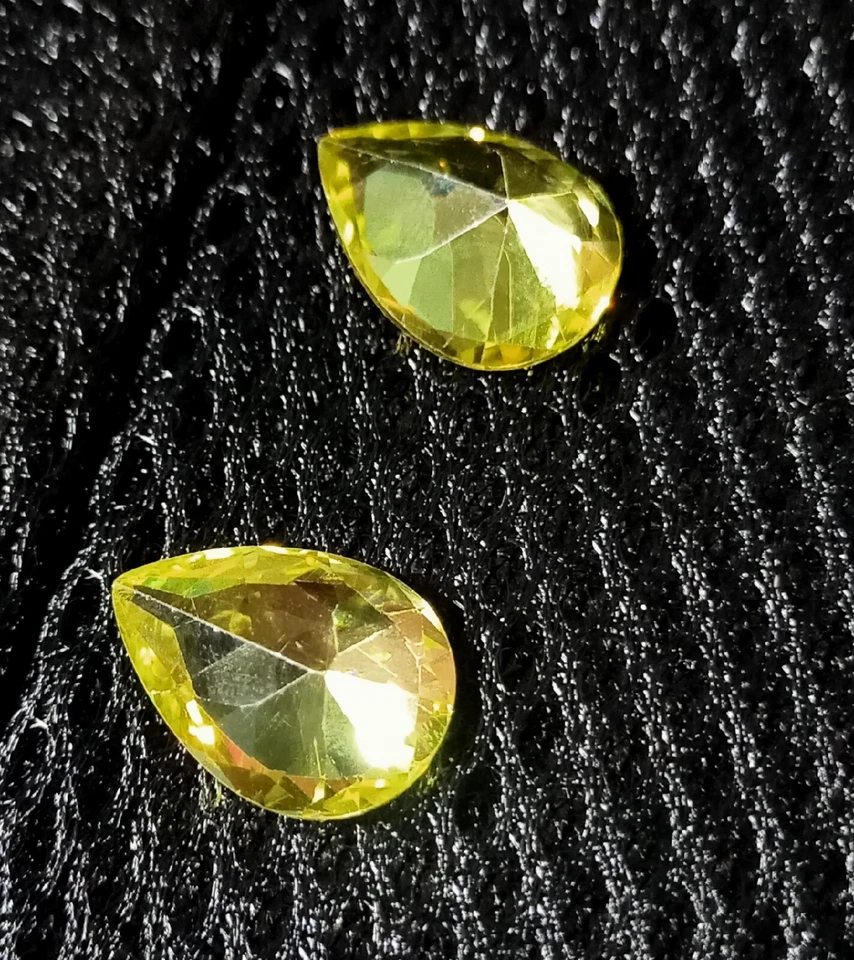 34.70 CT Good Looking Pear  Cut Lemon Green Zircon A+++ Loose Gemstone 2 Pcs - Image 4 of 4