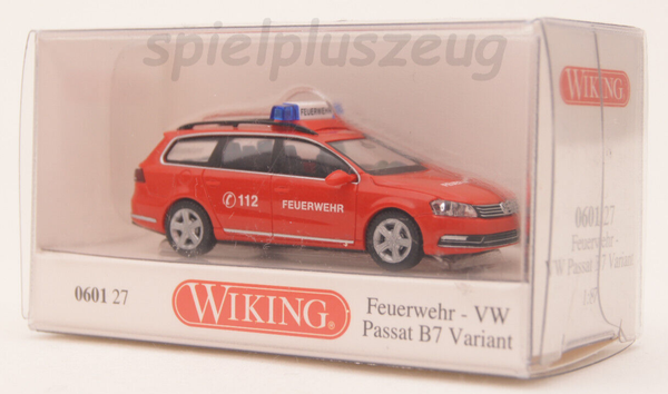 Wiking 060127 Feuerwehr Volkswagen Passat B7 Variant Modellauto-image