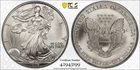 1997 $1 American Silver Eagle PCGS MS70, no spots/blemishes
