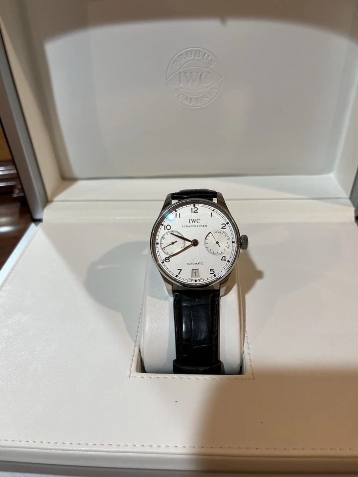 IWC PORTUGUESE 7-DAY POWER RESERVE IW500114 w/ ROSE GOLD NUMERALS - Image 2 of 4