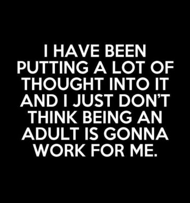 I Have been put lot of thought about it I don't think being adult working MAGNET