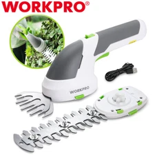 WORKPRO 2 in 1 Cordless Grass Shear Shrubbery Trimmer 7.2V Hedge Trimmer Cutters