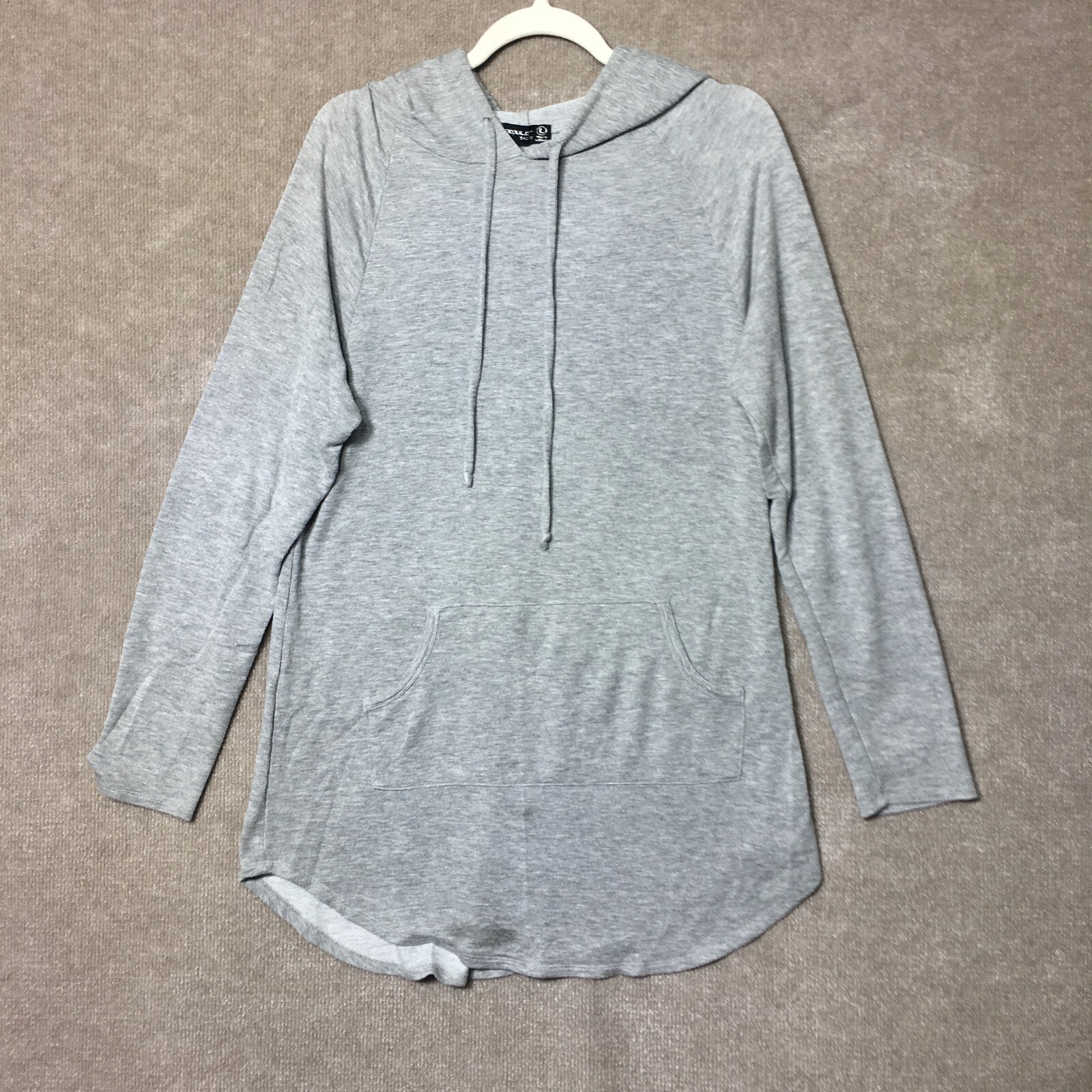 Popular Basic Hoodie Womens Large Pullover Gray S… - image 1