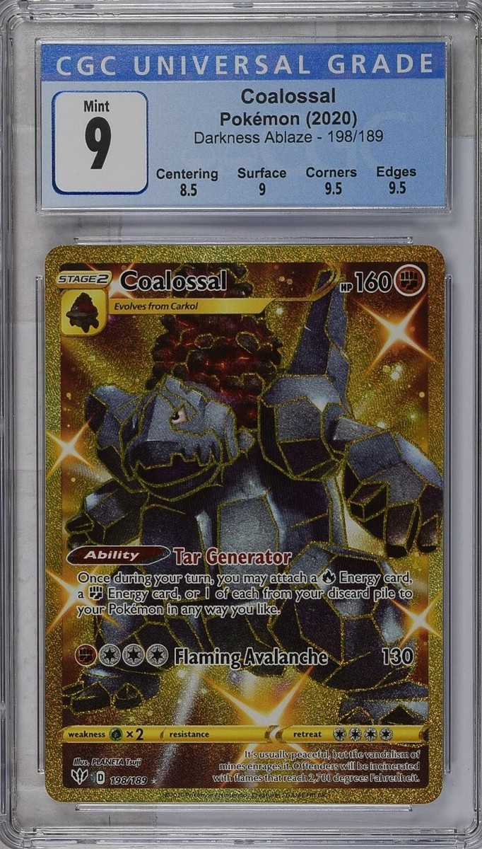 2020 Pokemon Darkness Ablaze Coalossal Gold Secret Rare 198/189 CGC 9 Mint | eBay 2020 Pokemon Darkness Ablaze Coalossal Gold Secret Rare 198/189 CGC 9 Mint | eBay