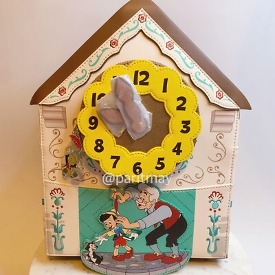 【Lounge Fly】Pinocchio Cuckoo Clock Mini Backpack Loungefly WonderCon Exclusive Pinocchio Cuckoo Clock Mini