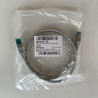 110 Stück EFB MK60011G Patchkabel S/FTP, Cat.6A, 1 m, grau