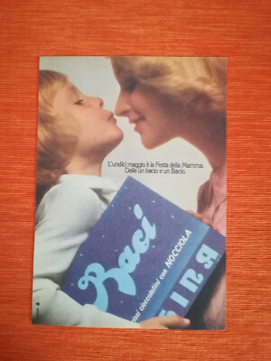 ORIGINAL ADVERTISING ''KISSES'' PERUGINA 1975