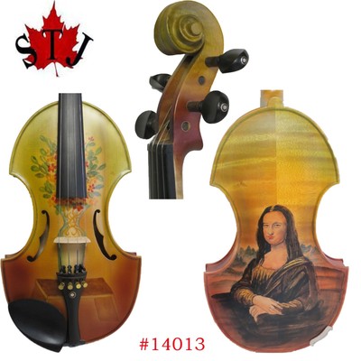Baroque style 4/4 Violin,SONG Maestro Violin drawed Mona Lisa.Good sound #14013