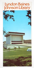 1970s Austin Texas TX Lyndon Baines Johnson Library LBJ UT Vtg Travel Brochure