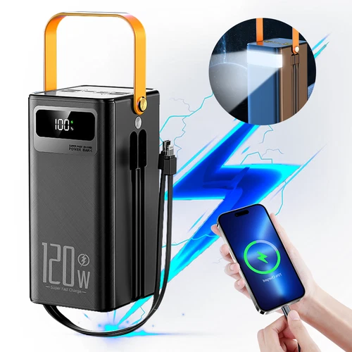 120W Portatil 70000mAh Cargador Power Bank Fast USB Para Bateria De Celulares US - product listing photo
