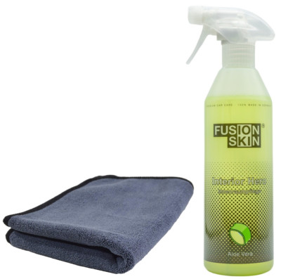 Fusion Skin Interior Hero Cockpitpflege Set Innenraumreiniger Auto 500ml + Tuch