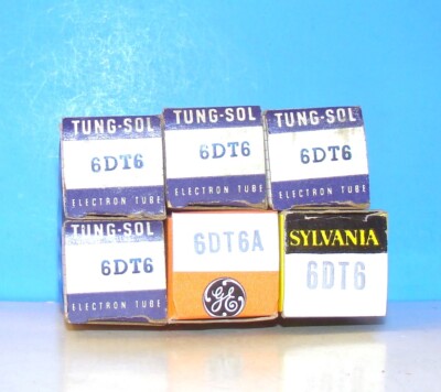 6DT6 NOS lot 6 radio audio amplifier vintage electron vacuum tubes valves 6DT6 