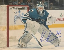 Kaapo Kahkonen Signed 8x10 Photo! San Jose SHARKS - NJ DEVILS GOALIE! W/COA