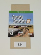 Farming Simulator 19 Microsoft Xbox One, 2018 MANUAL ONLY