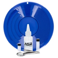 ASR Outdoor Blue Gold Pan Gold Prospecting Beginners Kit, 5 Piece