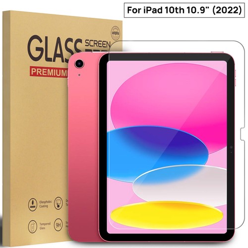 2x Tempered Glass Screen Protector F iPad Pro M4 11th 10 9 8 7 6 Air M3 6 5 4 3 - Picture 11 of 35