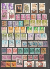 Hong Kong lot of 66 used stamps cancels dates locations