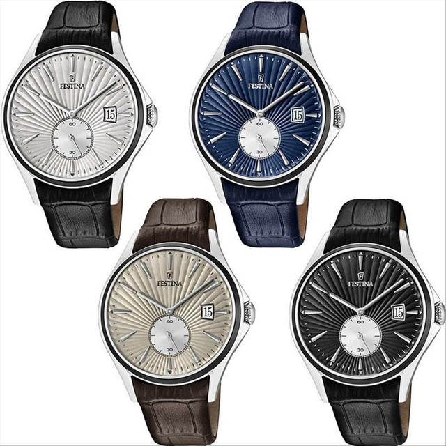Orologio Festina Uomo Cinturino in Pelle Classico F16980/4 Quarzo Nero  Uf16980 | Acquisti Online su eBay