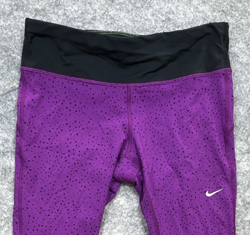 Nike Yoga Dri Fit Power Seamless Leggings Purple