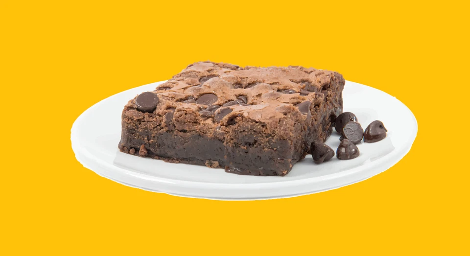 Brownie con chispas de chocolate - envuelto individualmente. 4 unidades por estuche Foto 2 de 3