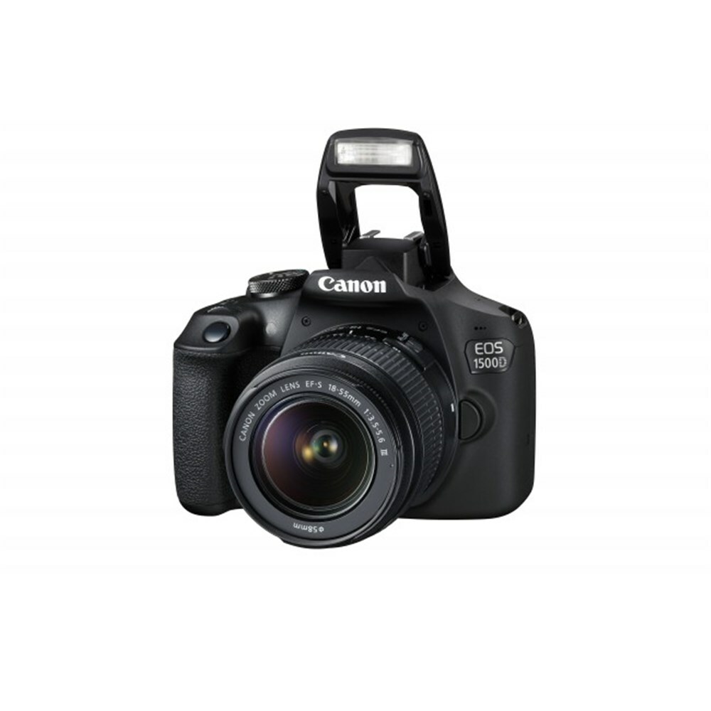 Canon EOS 1500D Mirrorless Digital Camera Black (18-55mm Single