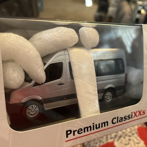 Premium ClassiXXs 1/43 VW Crafter Van Wagon Silver Rare #13750 - Picture 3 of 5