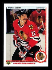 Michel Goulet 1990-91 Upper Deck Hockey NHL #133a Chicago Blackhawks