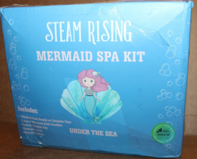 STEAM RISING Mermaid Bath Kit: Mermaid Bath Bombs with Surprise Toys Inside
