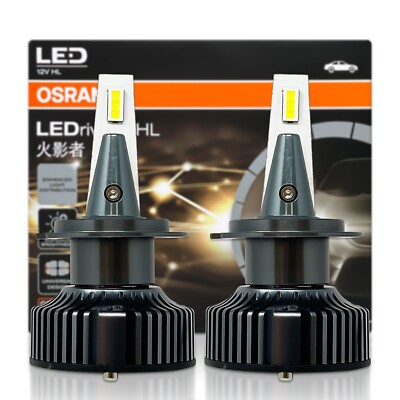Osram H7 LEDriving LED Headlight Bulbs 6000K Cool White 45210CW 12V 25W 2-Pack