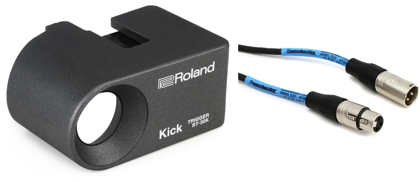 Roland RT-30K Kick Drum Trigger + Pro Co EXMSS-20 Value Bundle