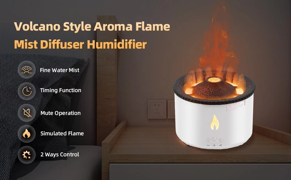 Diffusore Aromi Vulcano Fire - Trasforma la Tua Casa in un Oasi di Benessere - Immagine 4 di 4