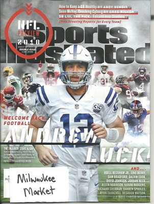 Sports Illustrated August 27 September 3 2018 Andrew Luck NFL Preview Double Iss