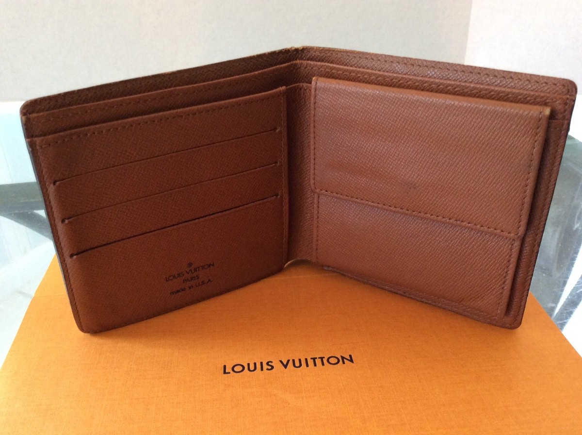 Louis Vuitton MARCO Wallet Billfold Monogram VIntage Authentic CT