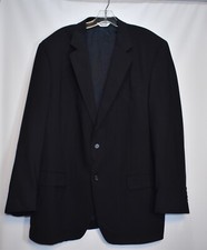 Mens Joseph  Feiss Comfort Stretch Charcoal Gray Wool Blazer Sport Coat 44 Tall