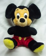 VINTAGE 1980's Walt Disney MICKEY MOUSE 10" Plush STUFFED ANIMAL TOY