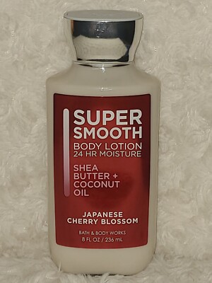 Bath & Body Works SUPER SMOOTH Body Lotion Japanese Cherry Blossom 8 fl oz NEW