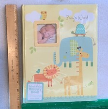 SEALED F B Cover C.R. Gibson "Stepping Stones" Baby's World First Memory Book