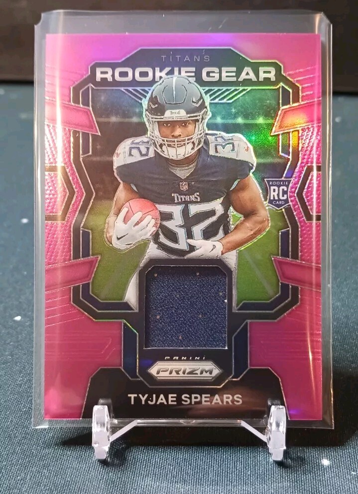 2023 prizm tyjae spears pink rookie gear