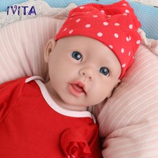 IVITA 20" Floppy Recién Nacido Bebé Niña Silicona Renacido Bebé Muñeca Niños Regalo de Navidad
