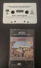 AC/DC Lot Of 2 Dirty Deeds  Back In Black Cassette Tapes-Have Been Tested