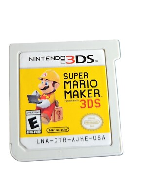 Super Mario Maker for 3DS (Nintendo 3DS, 2016) Cartridge Only   Tested