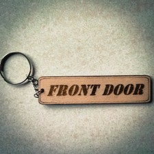 Key Chain Ring Tag Home Needs Wooden Customized Gift 100 Eco Friendly Handmade