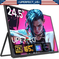 UPERFECT 24.5" 165Hz Portable Gaming Monitor HDMI USB C w/VESA For SAMSUNG DEX