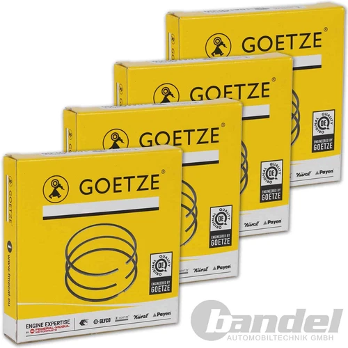 4x GOETZE KOLBENRINGE 79,50mm passend für AUDI A2 A3 A4 SEAT IBIZA SKODA FABIA