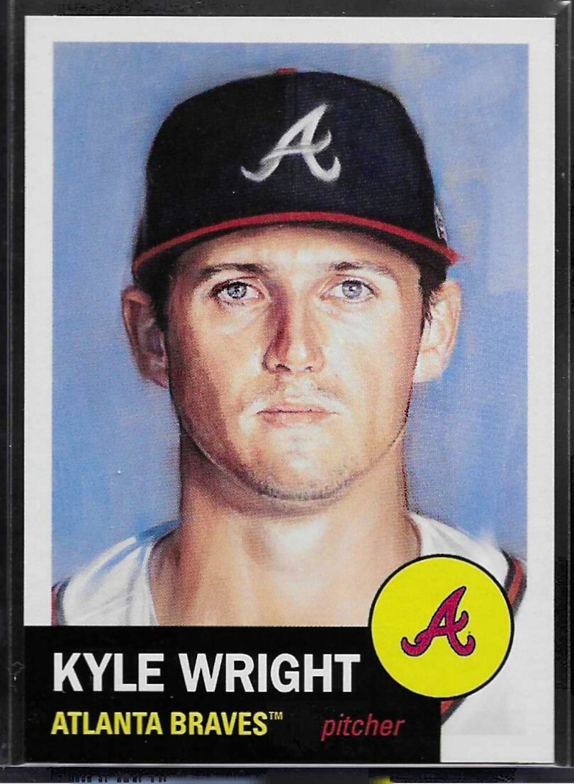 2023 TOPPS LIVING SET # 585 KYLE WRIGHT Atlanta Braves 1,688 Printed b