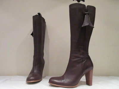 stack heeled boots