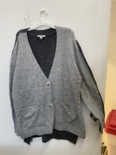 NWOT - BB Dakota Steve Madden XL Womans Light Dark Gray Cardigan Sweater