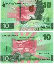 2025 new Zambia P62 10 Kwacha Banknote UNC