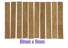 10 Pcs  Natural Clarinet Neck Cork Sheet 81 mmX 11 mm.