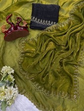 Saree Blouse Bollywood Party Wear Indian Pakistani New Sari Wedding Designer